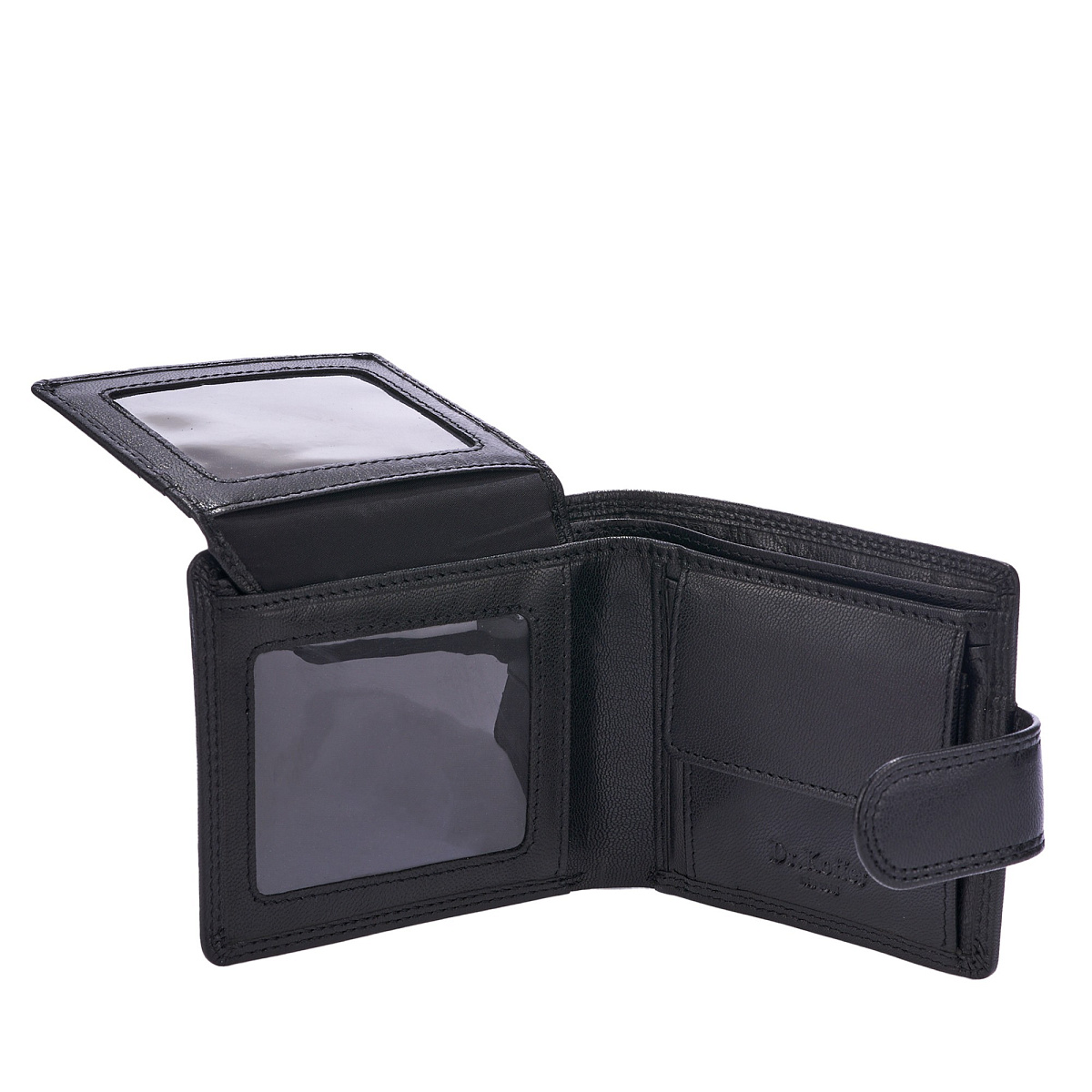 Портмоне Dr.Koffer из натуральной кожи черное