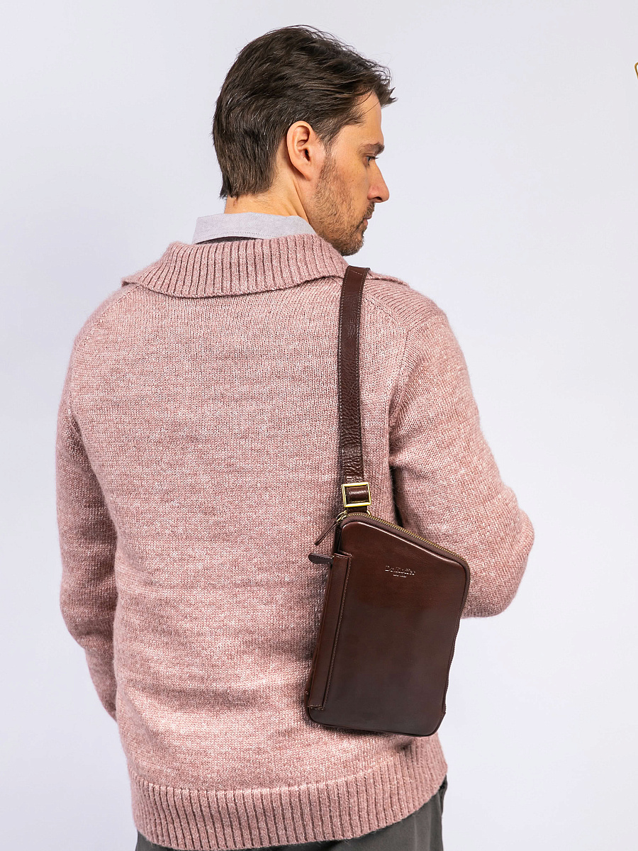 Рюкзак Dr. Koffer из натуральной кожи коричневый