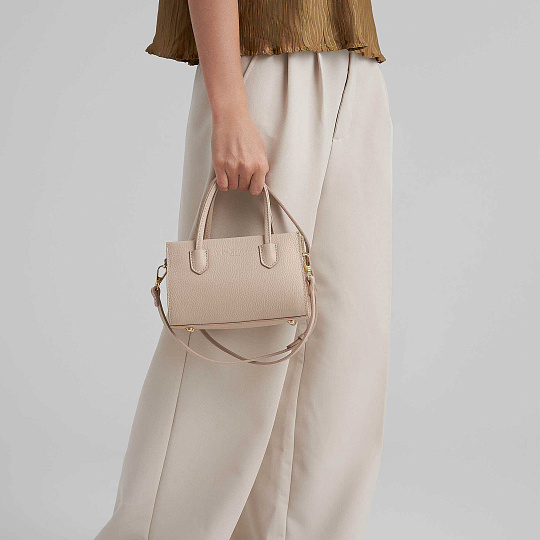 Женская сумка Dr. Koffer из натуральной кожи розовая