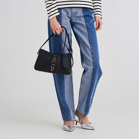 Женская сумка Dr. Koffer из натуральной кожи черная