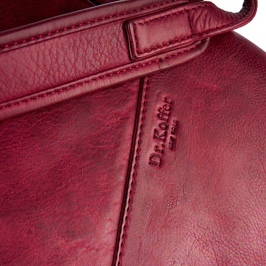Рюкзак Dr.Koffer из натуральной кожи бордовый