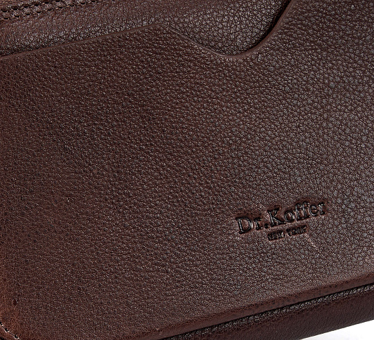 Портмоне Dr.Koffer из натуральной кожи коричневое
