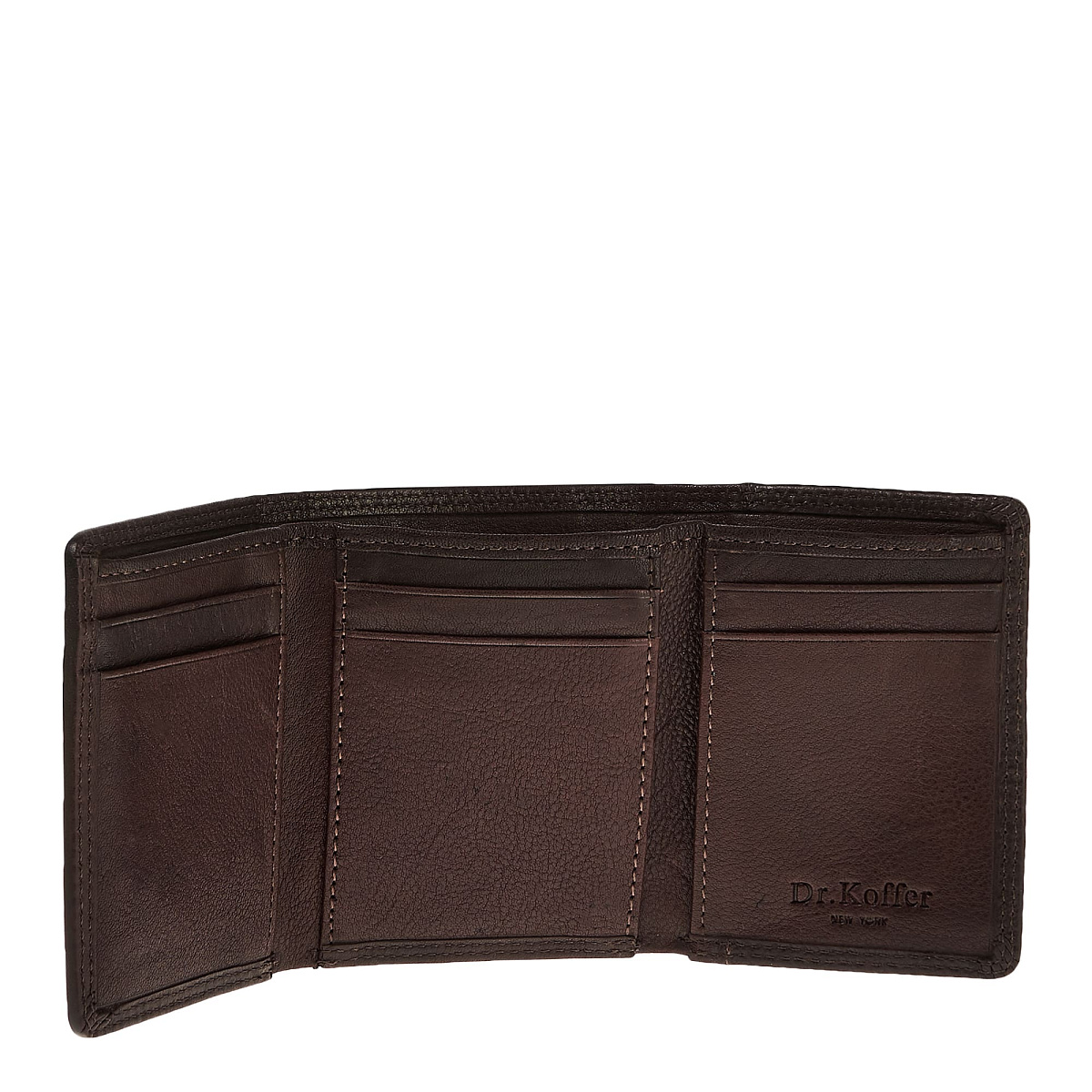 Портмоне Dr.Koffer из натуральной кожи коричневое