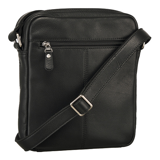 Сумка через плечо Dr.Koffer из натуральной кожи черная