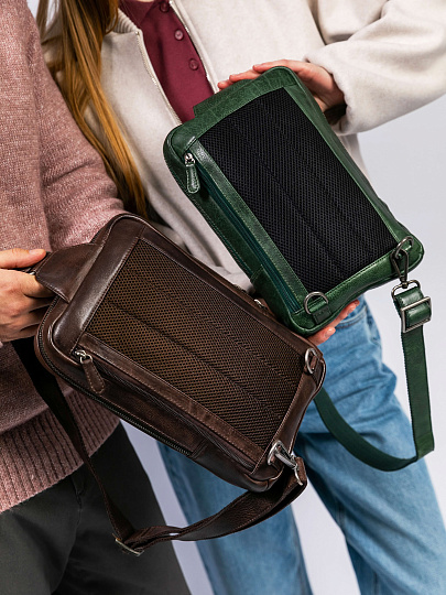 Рюкзак Dr. Koffer из натуральной кожи коричневый