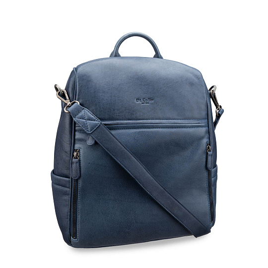 Рюкзак Dr.Koffer из натуральной кожи синий