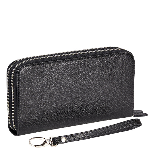 Портмоне Dr.Koffer из натуральной кожи черное