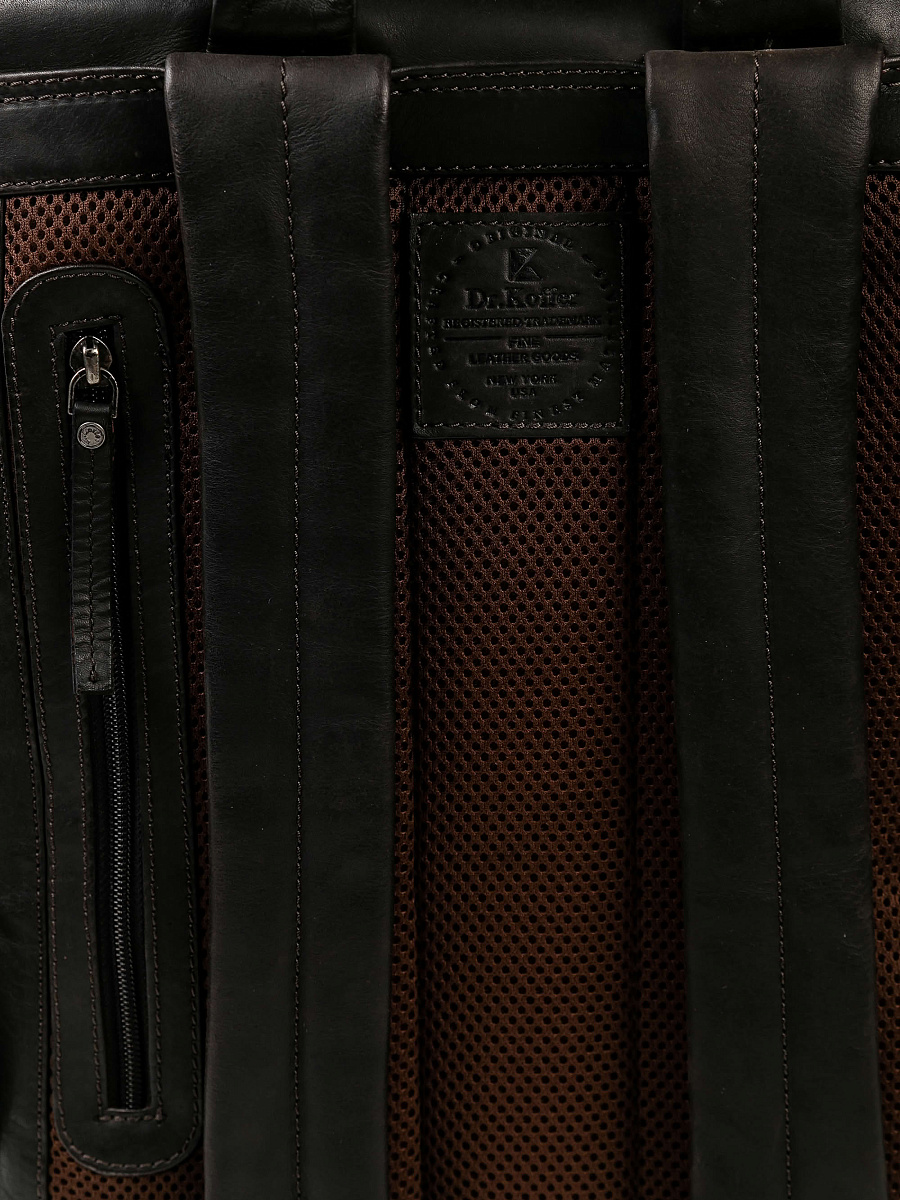 Рюкзак Dr.Koffer из натуральной кожи коричневый