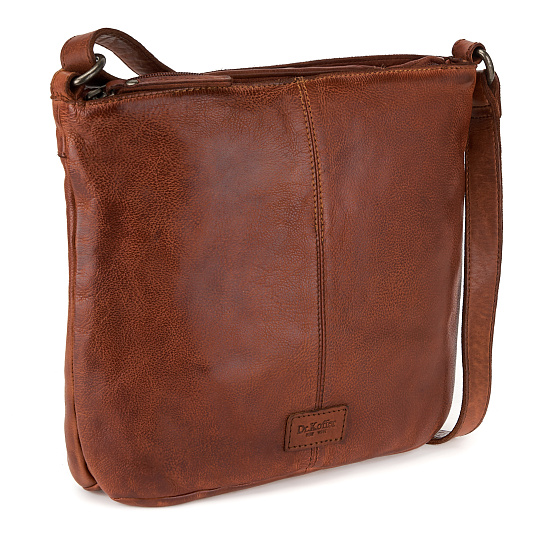 Сумка через плечо Dr.Koffer из натуральной кожи коричневая