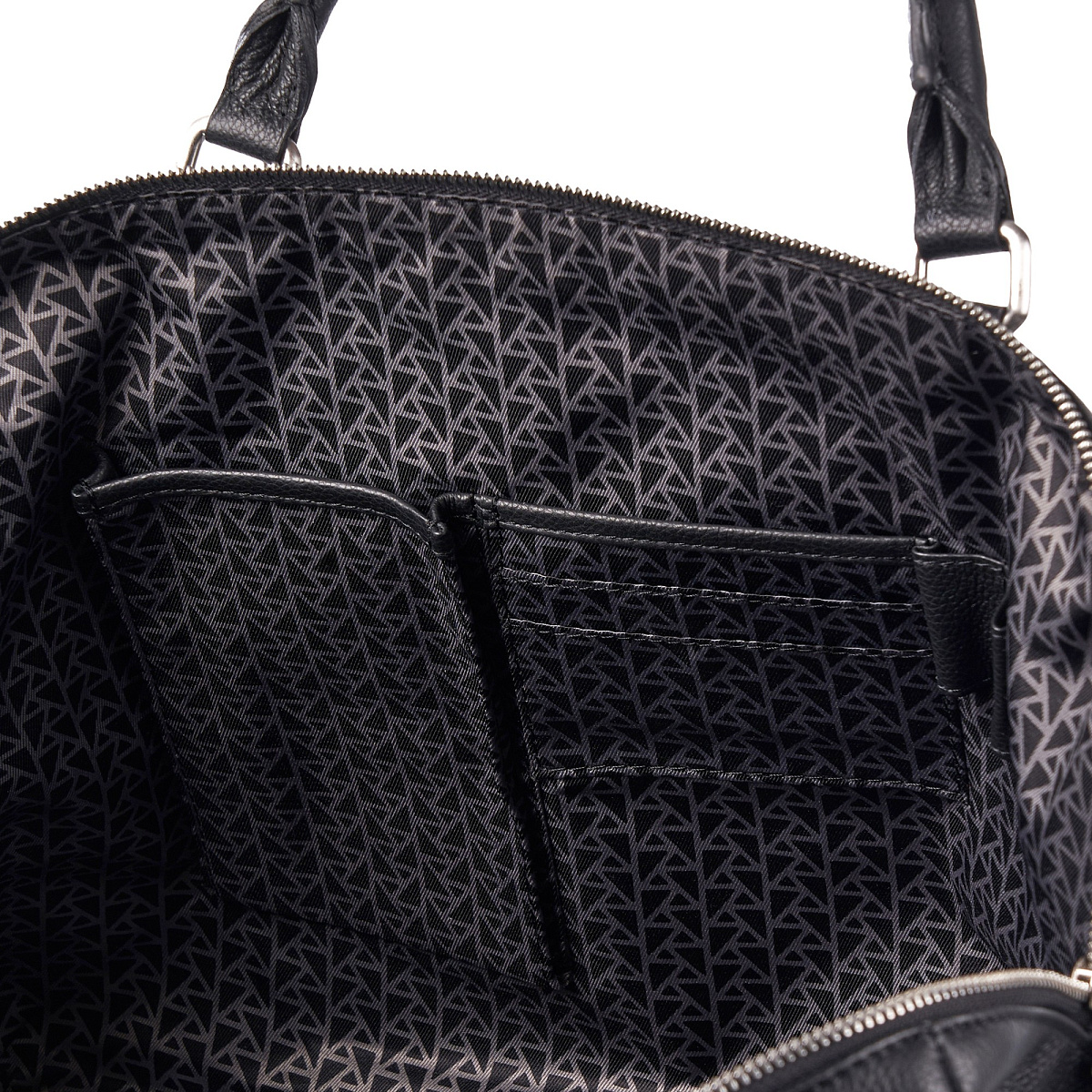 Деловая сумка Dr.Koffer из натуральной кожи черная