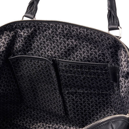 Деловая сумка Dr.Koffer из натуральной кожи черная