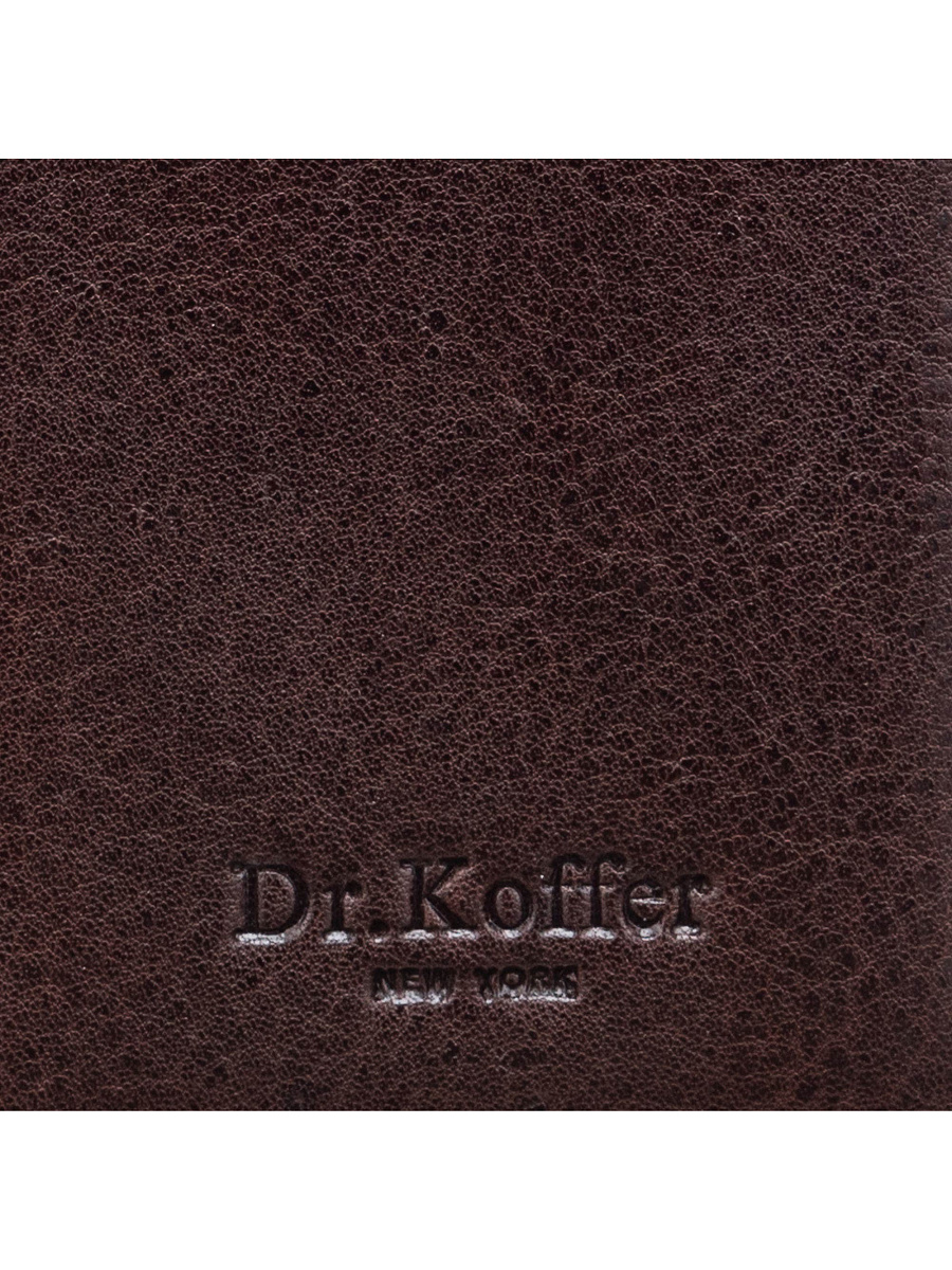 Кредитница Dr.Koffer из натуральной кожи коричневая