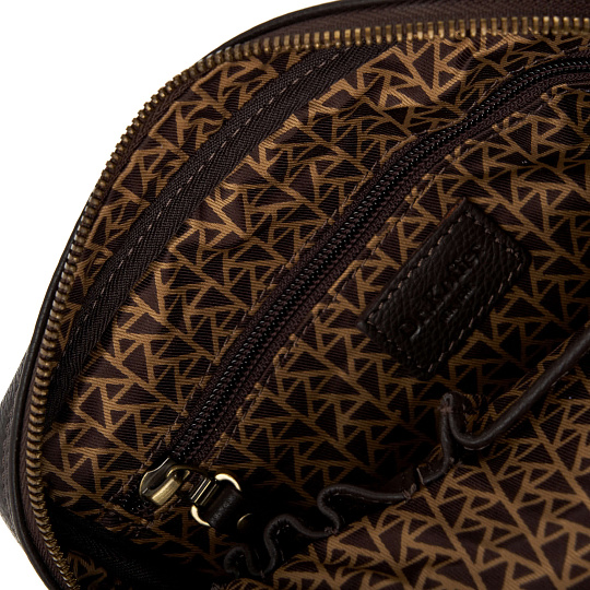 Сумка через плечо Dr.Koffer из натуральной кожи коричневая