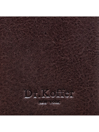 Кредитница Dr.Koffer из натуральной кожи коричневая