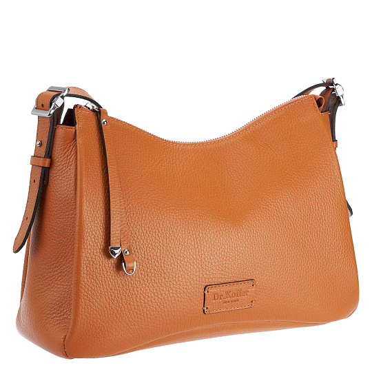 Женская сумка Dr. Koffer из натуральной кожи оранжевая