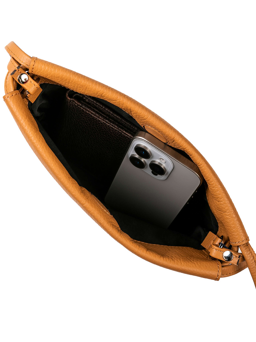 Женская сумка Dr. Koffer из натуральной кожи коричневая