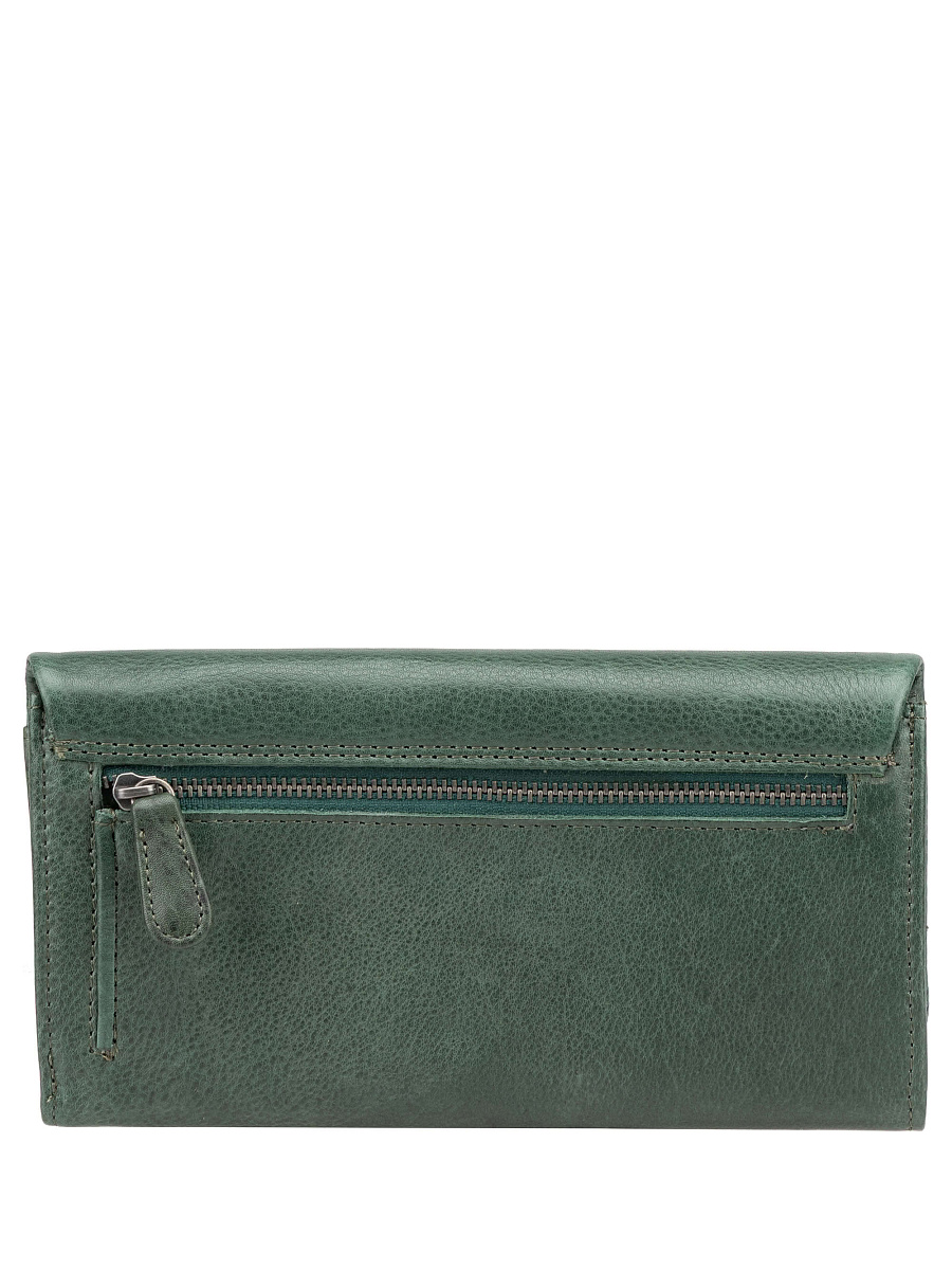 Кошелек Dr.Koffer из натуральной кожи зелёный