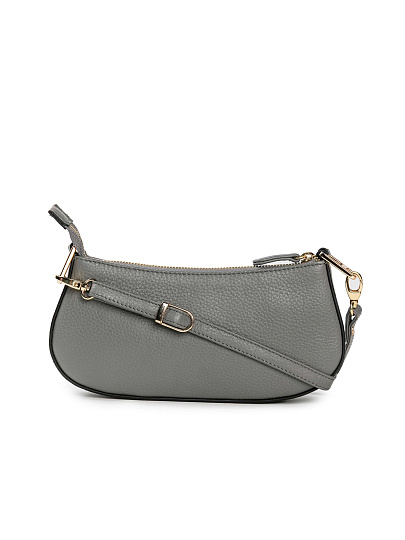 Женская сумка Dr. Koffer из натуральной кожи серая