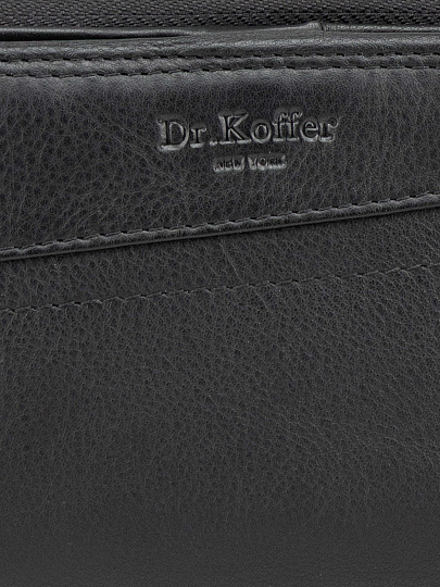 Кошелек Dr.Koffer из натуральной кожи черный