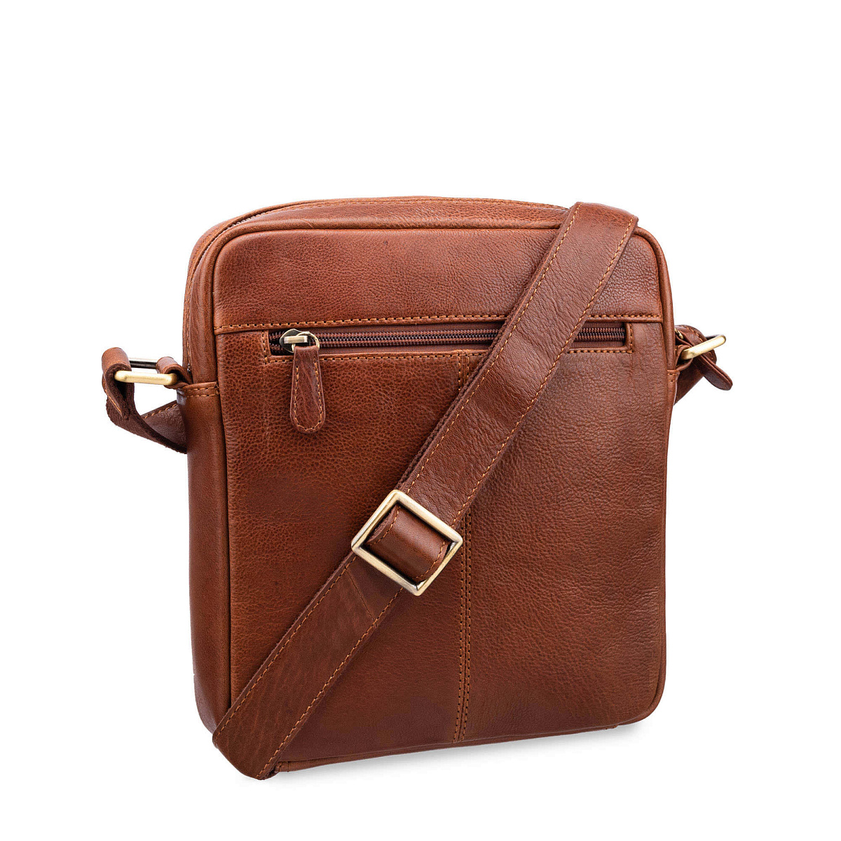 Сумка через плечо Dr.Koffer из натуральной кожи коричневая