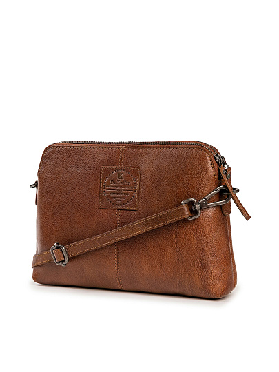 Женская сумка Dr.Koffer из натуральной кожи коричневая