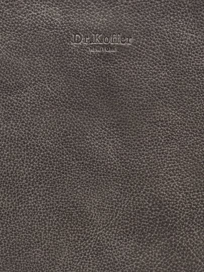 Сумка для документов Dr. Koffer из натуральной кожи серая