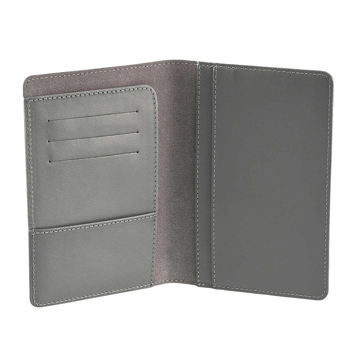 Обложка для паспорта Dr.Koffer из натуральной кожи серая