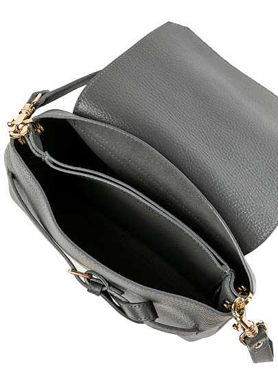 Женская сумка Dr.Koffer из натуральной кожи темно-серая