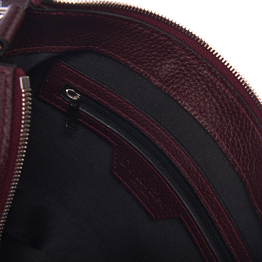 Женская сумка Dr. Koffer из натуральной кожи бордовая