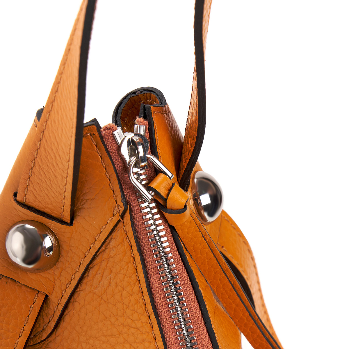 Женская сумка Dr. Koffer из натуральной кожи оранжевая