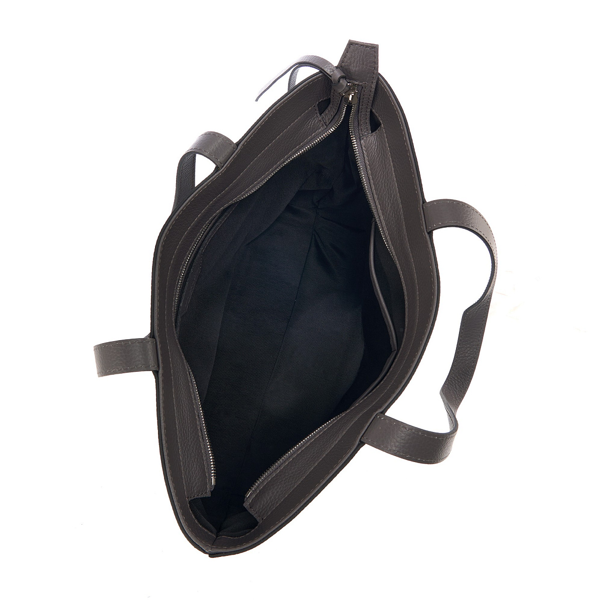 Женская сумка Dr. Koffer из натуральной кожи серая