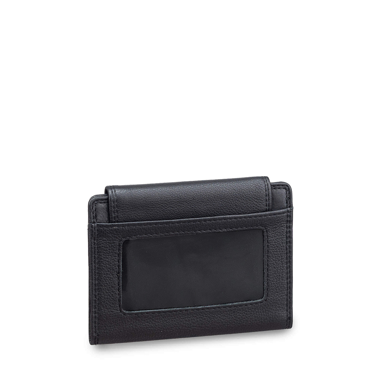 Портмоне из натуральной кожи черное