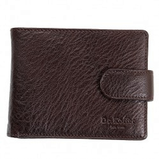 Портмоне Dr.Koffer из натуральной кожи коричневое
