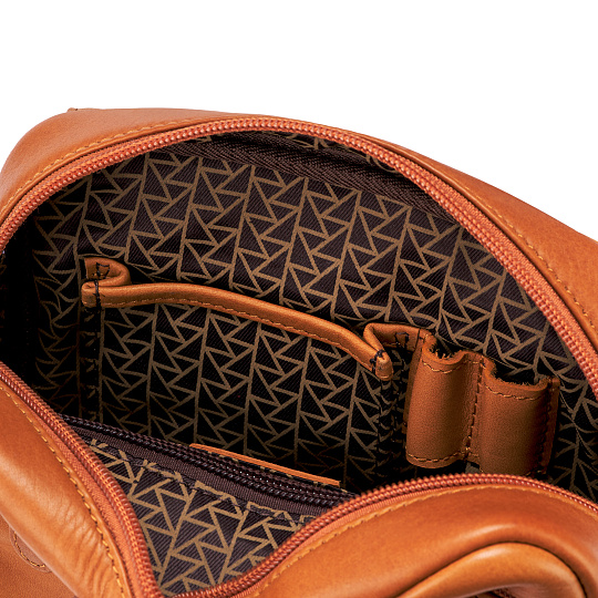 Сумка через плечо Dr.Koffer из натуральной кожи коричневая