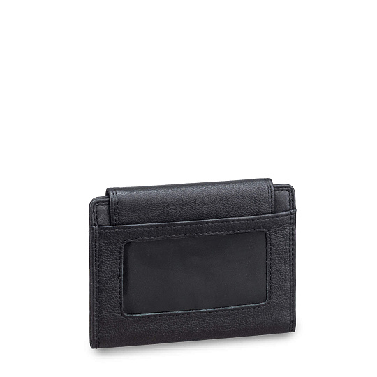 Портмоне из натуральной кожи черное