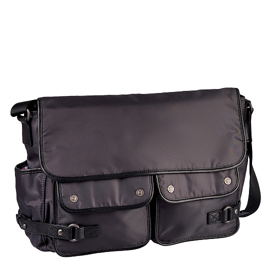 Сумка через плечо Dr.Koffer из нейлона и натуральной кожи