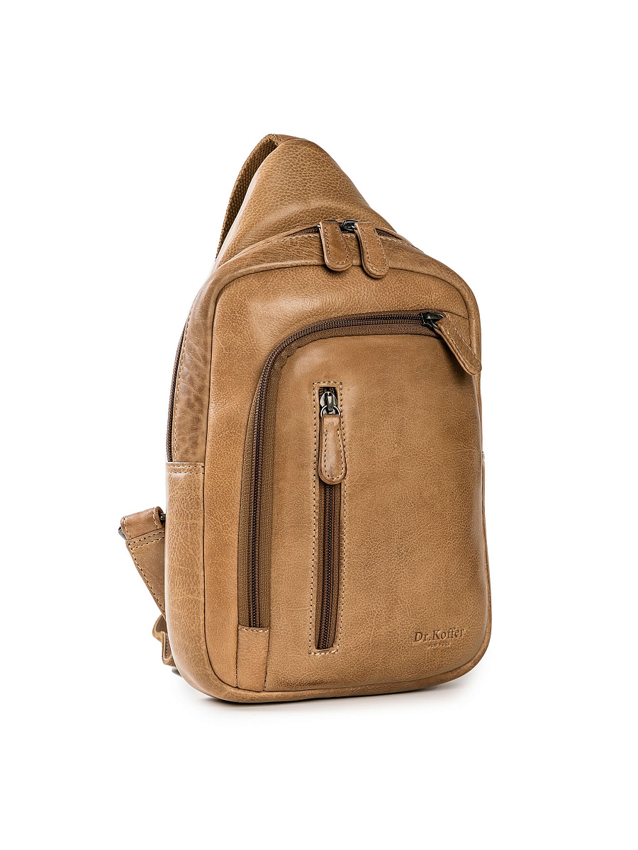 Рюкзак Dr.Koffer из натуральной кожи коричневый