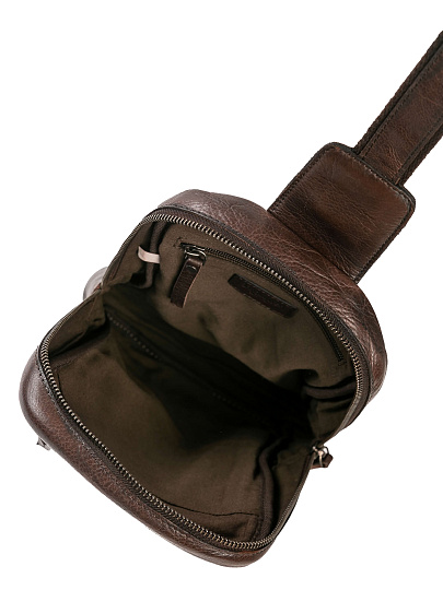 Рюкзак Dr.Koffer из натуральной кожи темно-коричневый