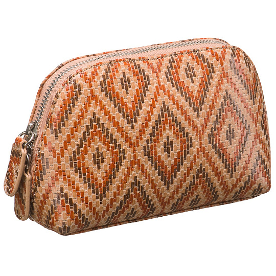 Косметичка Dr.Koffer из натуральной кожи с орнаментом