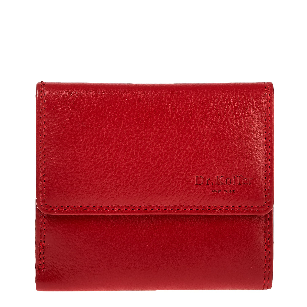 Портмоне Dr.Koffer из натуральной кожи красное