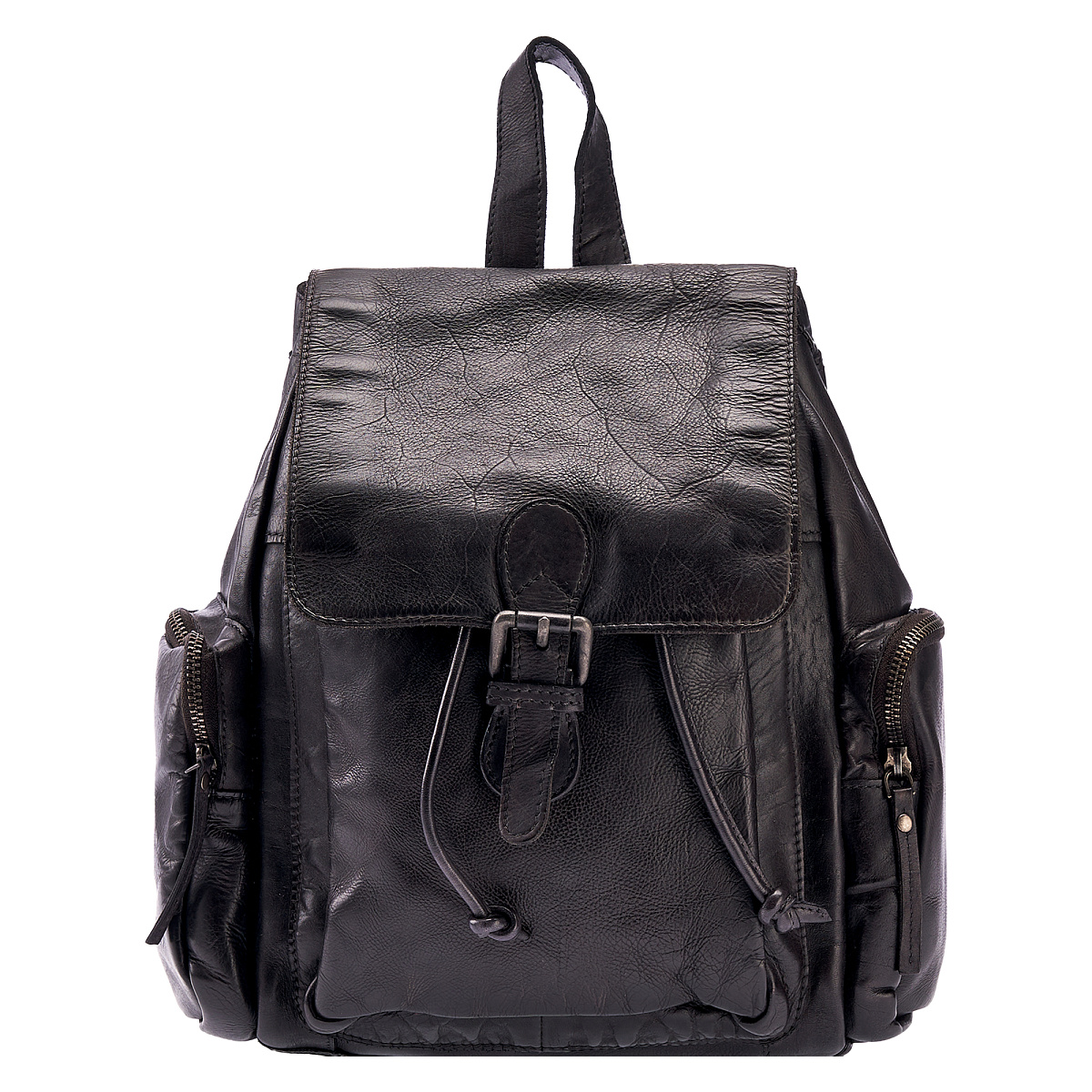 Рюкзак Dr.Koffer из натуральной кожи серый