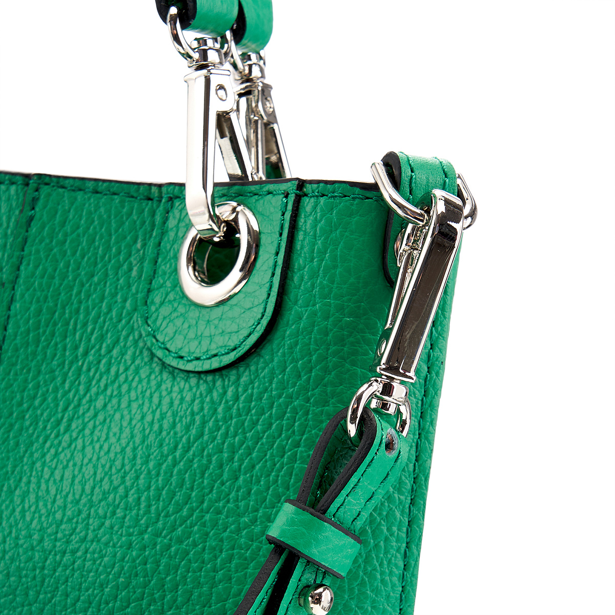 Женская сумка Dr. Koffer из натуральной кожи зеленая