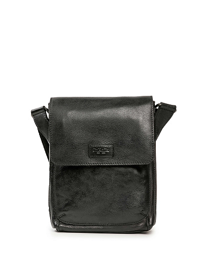 Сумка через плечо Dr.Koffer из натуральной кожи черная