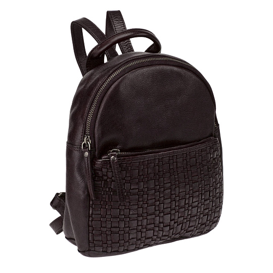 Рюкзак Dr.Koffer из натуральной кожи темно-коричневый