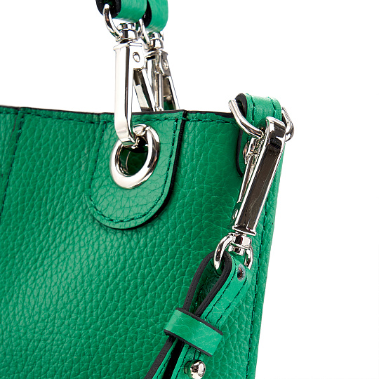 Женская сумка Dr. Koffer из натуральной кожи зеленая