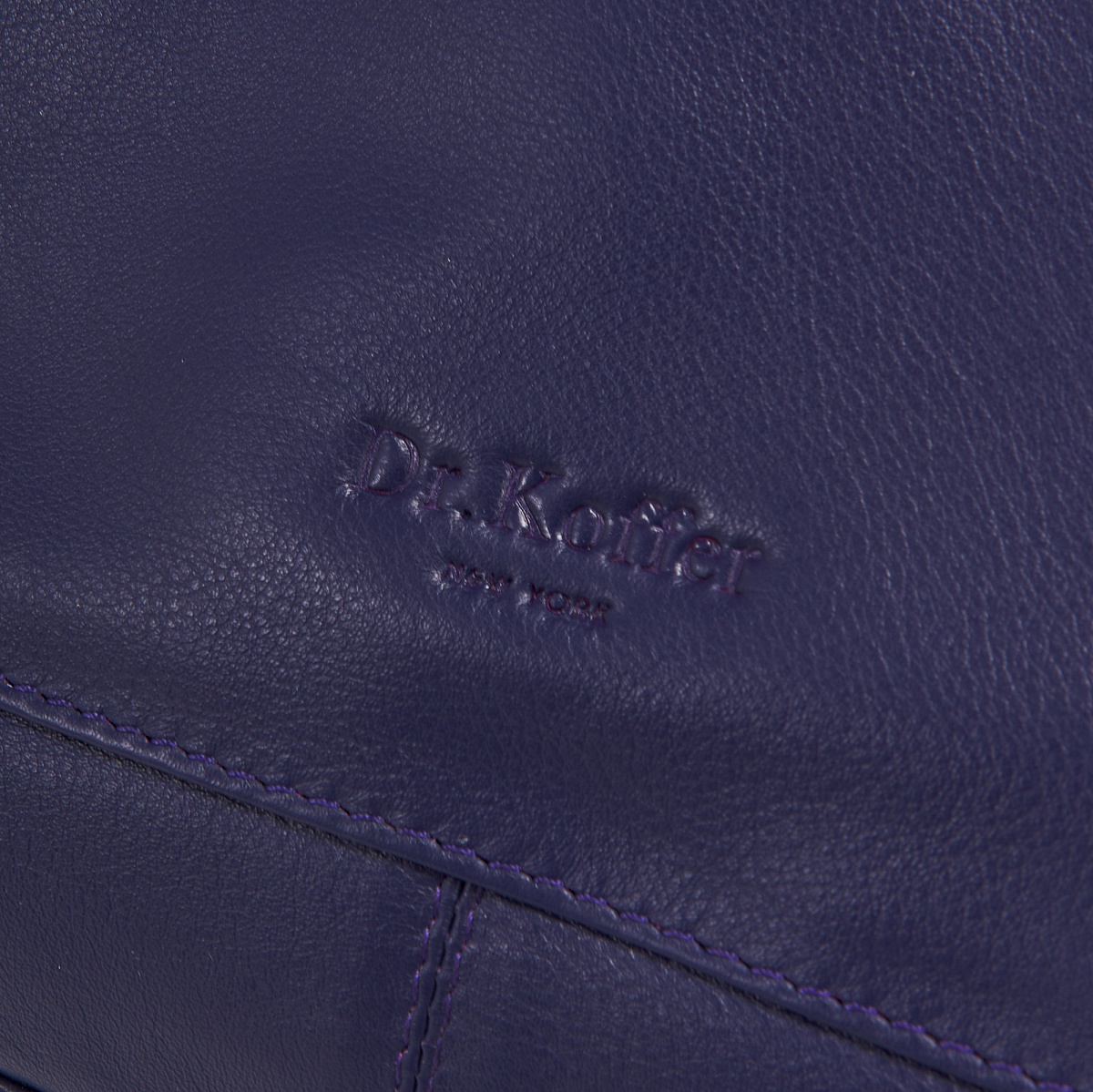 Женская сумка Dr.Koffer из натуральной кожи синяя