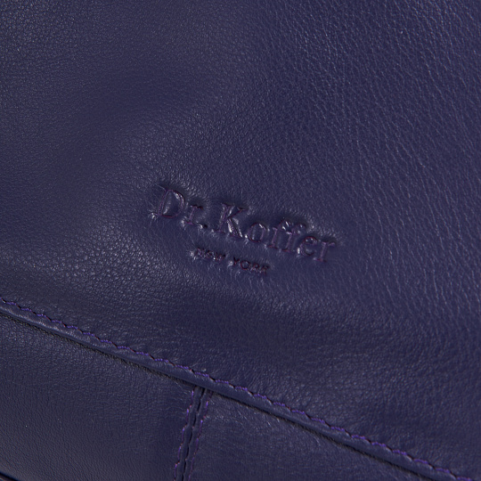 Женская сумка Dr.Koffer из натуральной кожи синяя