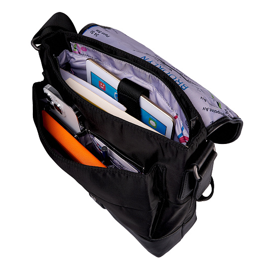 Сумка через плечо Dr.Koffer из нейлона и натуральной кожи