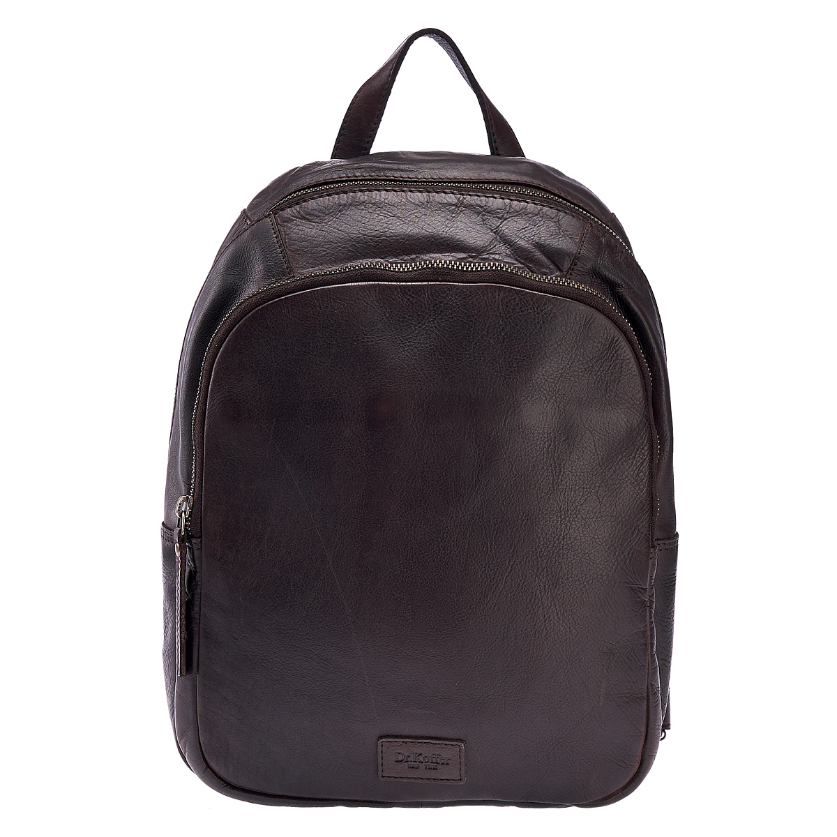Рюкзак Dr.Koffer из натуральной кожи темно-коричневый