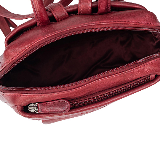Рюкзак Dr.Koffer из натуральной кожи бордовый